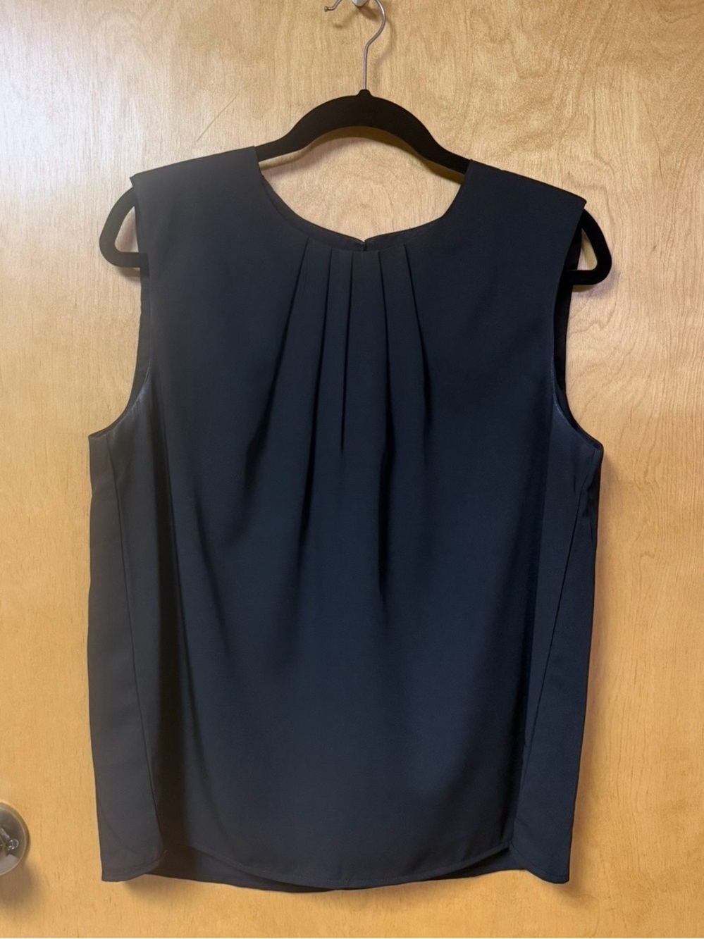 Sleeveless Black Two-Piece Dressy Top and Wide Leg Pants